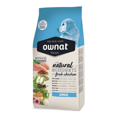 Comparer les prix de Croquettes Chiot - Ownat Classic Junior - 12 kg