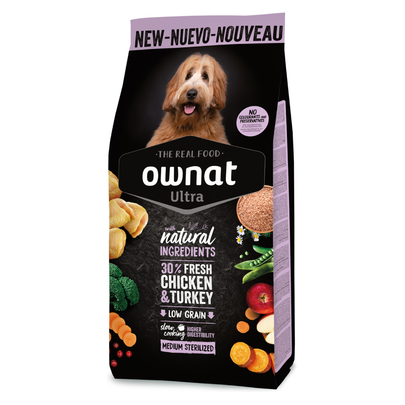 Meilleurs prix pour OWNAT-Ownat Croquettes Chien Ultra Medium Sterilized - 12 kg