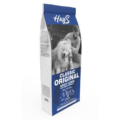 Comparer les prix de Croquettes Chien Low Grain – Hays Classic Maxi Adult au poulet – 15 kg