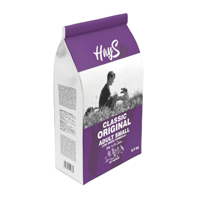 Meilleurs prix pour Croquettes Chien Low Grain – Hays Classic Small Adult au poulet – 2,5 kg