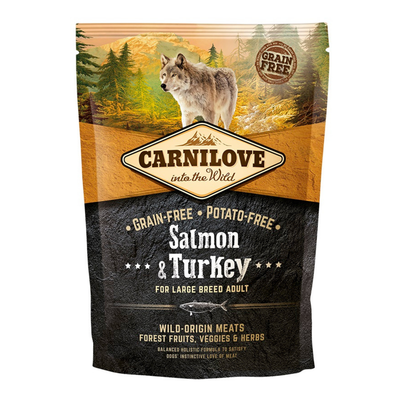 Comparer les prix de Croquettes Chien Adulte Maxi Sans Céréales - Carnilove Salmon & Turkey Large Breed 1,