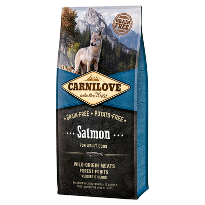 CARNILOVE-Croquettes Chien - Carnilove Adulte Sans Céréales Saumon - 12kg