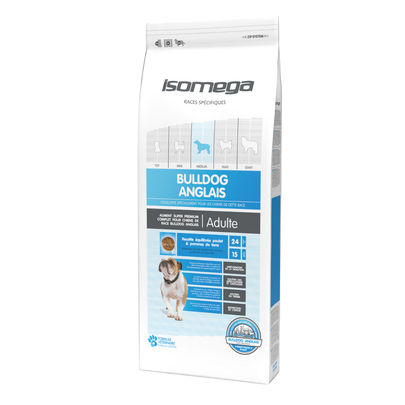Croquettes Chien - Isomega Bulldog anglais au poulet – 12 kg