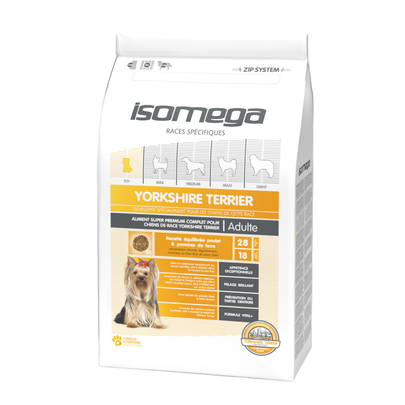 Meilleurs prix pour Croquettes Chien Adulte – Yorkshire Isomega au poulet – 1,5 kg