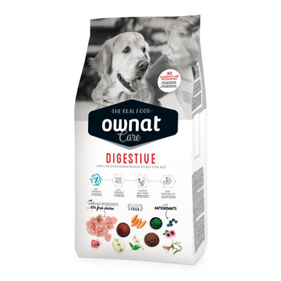 Comparer les prix de OWNAT CARE-Croquettes Chien - Ownat Care Digestive Poulet - 3 kg