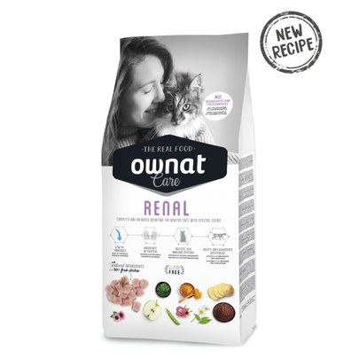 OWNAT CARE-Croquettes Chat - Ownat Care Renal Poulet - 1,5 kg