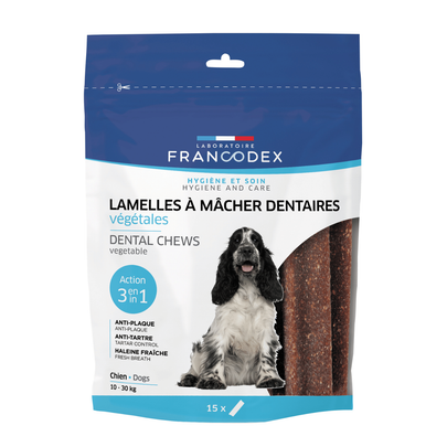 Meilleurs prix pour Lamelles à mâcher végétales pour chiens moyens Francodex