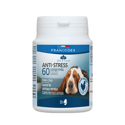 Comparer les prix de Anti-stress Chien et Chat - Francodex Comprimés  apaisants x 60