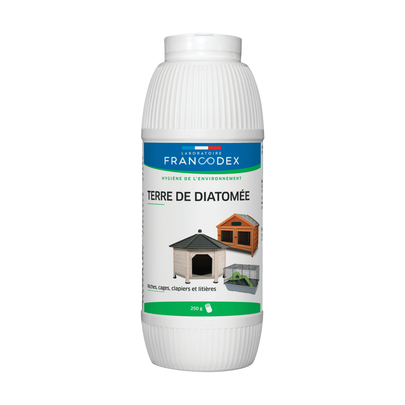 Comparer les prix de Hygiène – Francodex Terre de diatomée en poudre – 250 gr