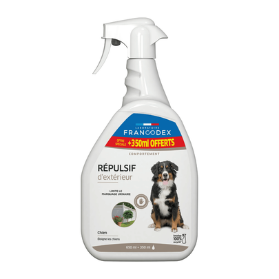 Comparer les prix de Comportement Chien – Francodex Répulsif d’extérieur pour chiens – 1 L