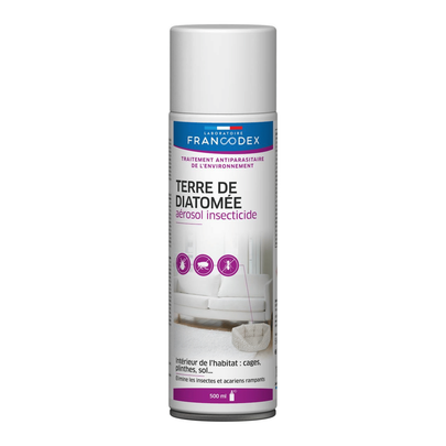 Comparer les prix de Hygiène – Francodex Aérosol terre de diatomée – 500 ml