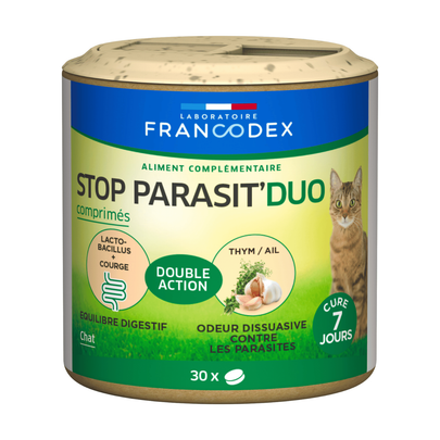 Meilleurs prix pour Soin Chat - Francodex Stop parasit'duo - 30 comprimés