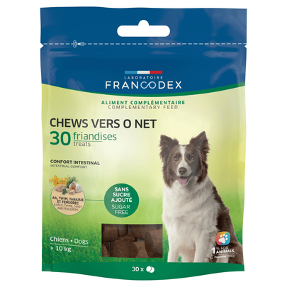 Comparer les prix de FRANCODEX-Soin Chien - Francodex Chews Vers O Net - 30 friandises