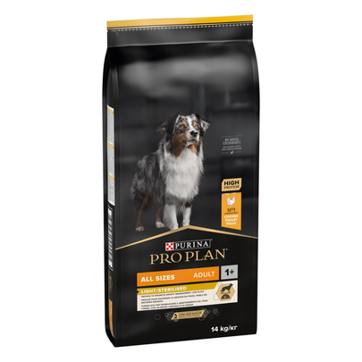 PRO PLAN-Croquettes Chien – Pro Plan Light Stérilisé Poulet – 14 kg