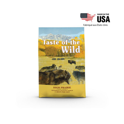 Meilleurs prix pour Croquettes Chien Sans Céréales - Taste of the Wild High Prairie - 12,2kg