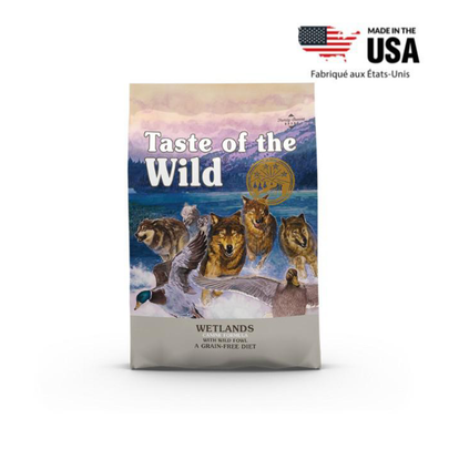 Comparer les prix de Croquettes Chien Sans Céréales - Taste of the Wild Wetlands Wild - 12,2kg