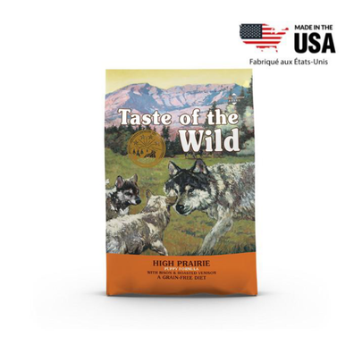 Comparer les prix de Croquettes Chiot Sans Céréales - Taste of the Wild High Prairie Puppy - 12,2kg