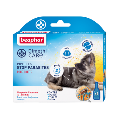 BEAPHAR-Soin Chien – Beaphar Pipettes Antiparasitaires DiméthiCARE pour chiot – x 6