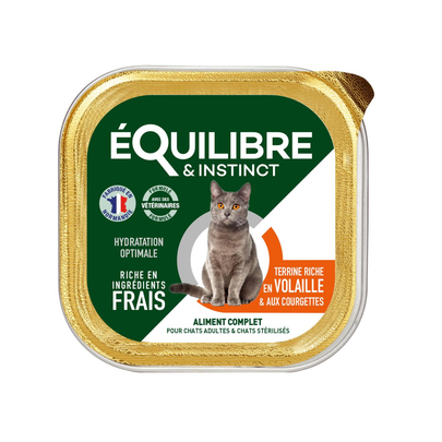 Comparer les prix de Pâtées de volaille & aux courgettes pour chat stérilisé et pour chat adulte - 14x85g