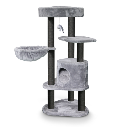 Meilleurs prix pour Arbre à Chat – Petrebels Charlotte 134 Gris – 59 x 56 x 134 cm