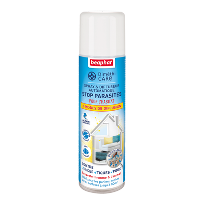 Comparer les prix de Spray et diffuseur automatique Diméthicare Stop parasites - 250 ml