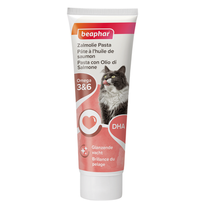 Meilleurs prix pour Pâte au saumon spécial beauté du pelage du chat - 100 g