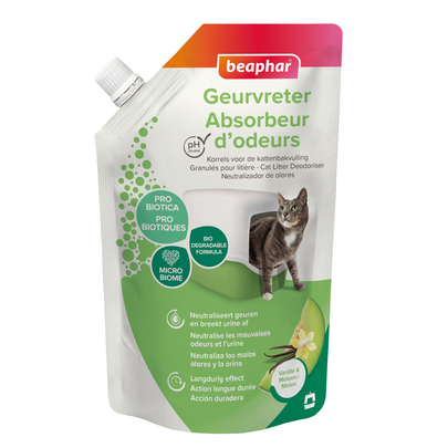 Comparer les prix de Hygiène Chat – Beaphar Absorbeur d'odeur parfum Vanille Melon - 400 gr