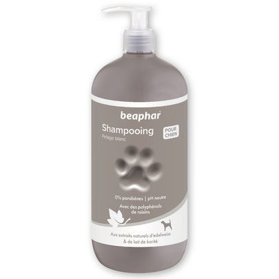 Comparer les prix de Hygiène Chien – Beaphar shampooing premium pelage blanc – 750 ml