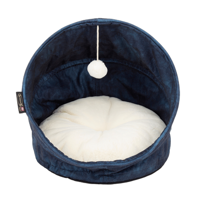 Meilleurs prix pour Couchage Chat – Scruffs Grotte Kensington Bleu – 44 x 44 x 48 cm