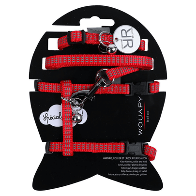 Meilleurs prix pour Collier Chat - Wouapy Pack chaton Protect Rouge