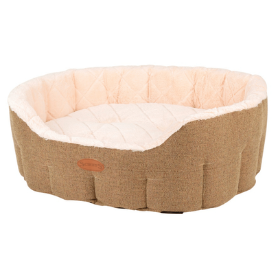 Comparer les prix de Couchage - Scruffs Corbeille ovale Woodlands Taille L Vert - Ø 75 cm