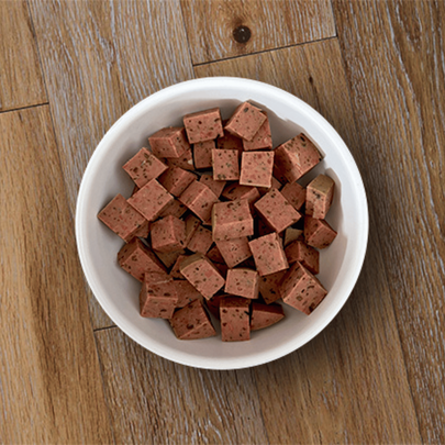 QRU-BARF Chien - Saucisse à la Dinde - 800 gr