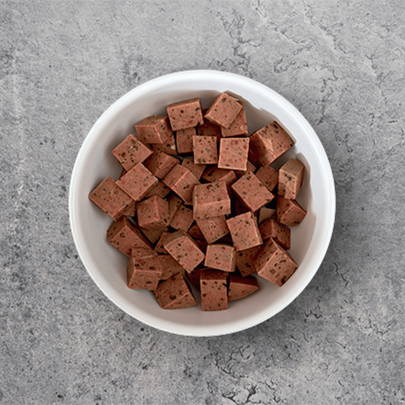 QRU-BARF Chien - Saucisse à l'Agneau - 800 gr