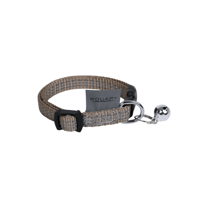 WOUAPY-Collier Chat - Wouapy Collier nylon Protect - 18/25,5 cm Taupe