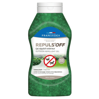 Comparer les prix de Comportement Chien et Chat– Francodex Répulsif d’extérieur en gel – 640g