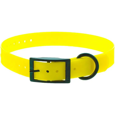 Canihunt Collier Chien Xtreme boucle double Jaune - 65 x 2,5 cm