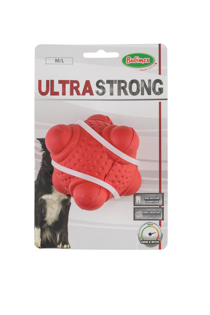 Jouet Chien - Bubimex Haltère Ultra strong Rouge - 19 x 5,5 x 5,5 cm Jouet Chien - Bubimex Haltère Ultra strong Rouge - 19 x 5,5 x 5,5 cm