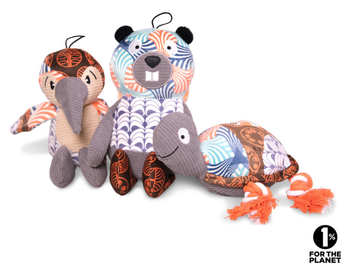 Visuel 1 du produit Vadigran Jouet Chien Peluche Patchwork Multicolore - 23 x 9 cm