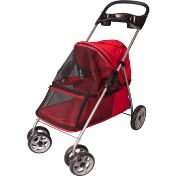 Visuel 1 du produit Transport - Flamingo Poussette Rouge – 89 x 37 x 87 cm