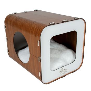 Visuel 1 du produit Europet Couchage Chat Blanc Maison - Taille 33,5 x 40 x 34 cm