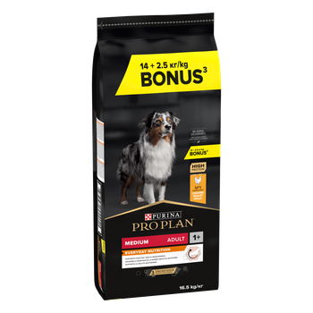 Visuel 1 du produit Croquettes Chien - ProPlan Medium Adult - 14 + 2,5 kg offerts