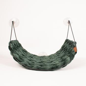 Visuel 1 du produit D&D Home Couchage Chat Lit Fenêtre Vert Sofia - Taille 46 x 34 x 51 cm
