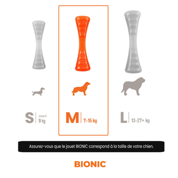 Visuel 2 du produit Bionic Jouet Chien Bâton Urban Stick Orange M - 23 x 6 x 4,5 cm