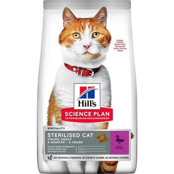 Visuel 1 du produit Hill's Croquettes Chat Adulte Stérilisé Canard - 3 kg