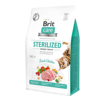 Visuel 1 du produit Brit Care Croquettes Chat Adulte Stérilisé Santé Urinaire Poulet - 400 gr