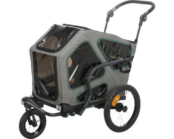 Visuel 1 du produit Trixie Remorque à vélo Chien Gris/sauge - Taille S : 62 x 80 x 92 cm