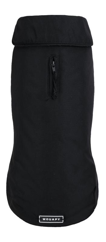 Visuel 1 du produit Wouapy Manteau Chien Noir Nylon Recyclé Imperméable Economic - Taille 36