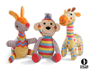 Visuel 1 du produit Vadigran Jouet Chien Peluche Rainbow Multicolore - 21 x 10 x 26,5 cm