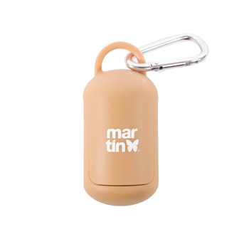 Visuel 1 du produit Martin Sellier Distributeur Sacs à crottes Silicone Jaune - 10,5 x 4,9 x 4,9 cm