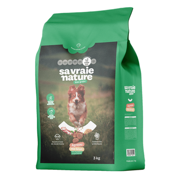 Visuel 1 du produit Sa Vraie Nature Croquettes Chien Adulte Agneau et Riz brun - 3 kg
